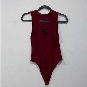 Bodysuit w cris cross